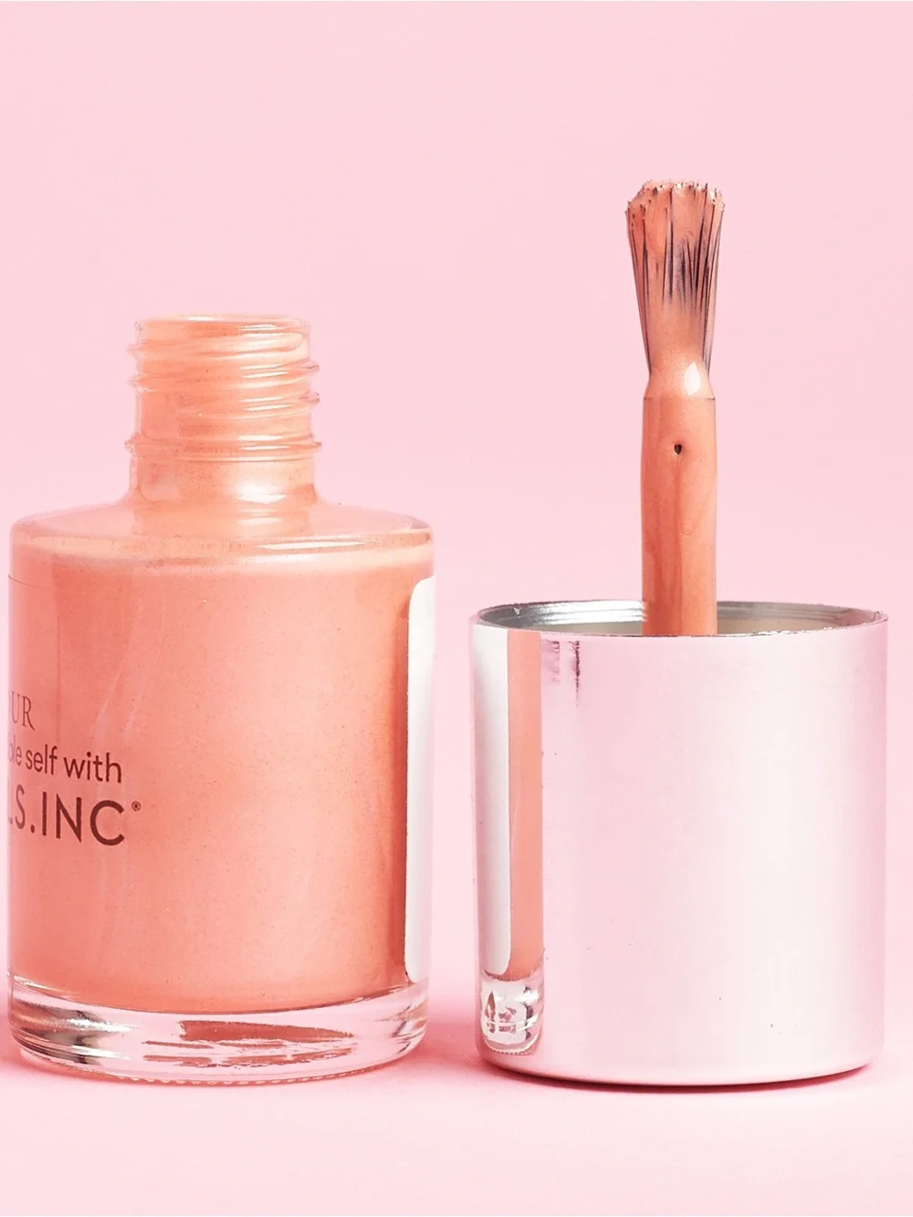 Nails Inc Feelings Feelings Peach Nail Polish 10ml Pearlescent Cruelty Free